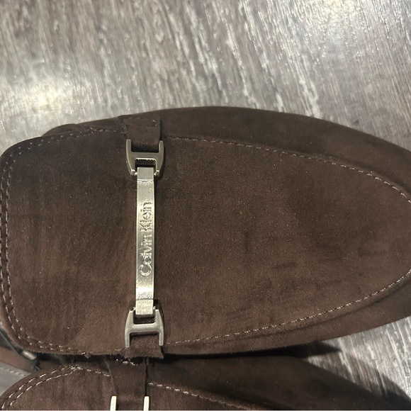 Calvin Klein womens Dark Brown Slip-On Loafers - Picture 6 of 6